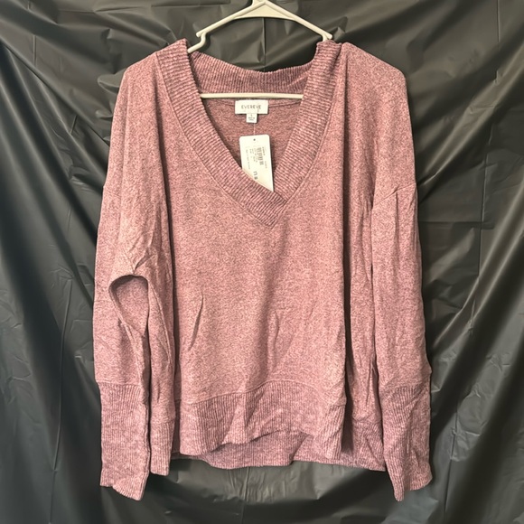 Evereve V-neck pullover pinkish sweater - Picture 1 of 1